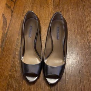 BCBGeneration Pewter 4 inch heels.